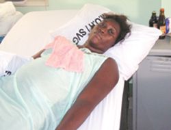 Calder woman making steady recovery since cutlass attackLUCKY TO BE ALIVE