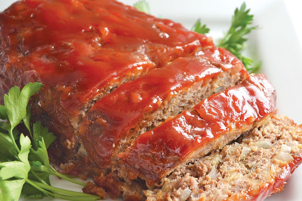 Meatloaf with sauce