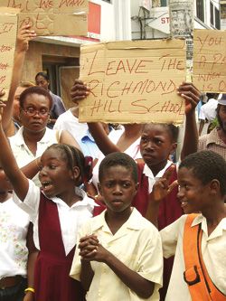 • PROTESTS OVER RICHMOND HILL SCHOOL