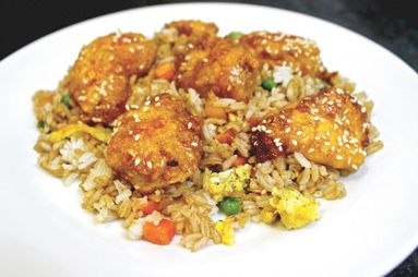 Sweet & Sour Chicken with Fried Rice