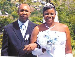 Happy anniversary greetings to Lennand and Carletha McNichols