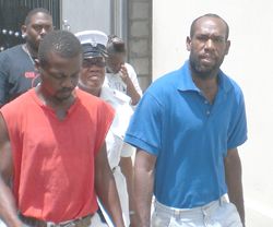 Men on $10,000 bail for alleged act of indecency