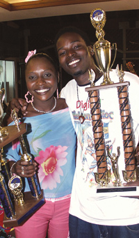 Monique, Bomani share double honours