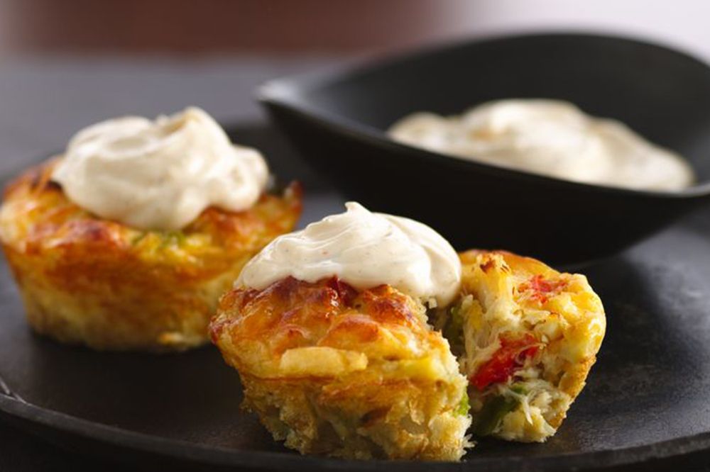 Mini crab cake pies