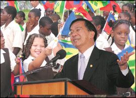 SVG GREETS PRESIDENT CHEN