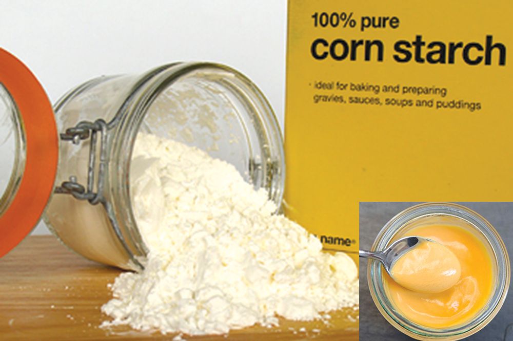 Cornstarch facial mask