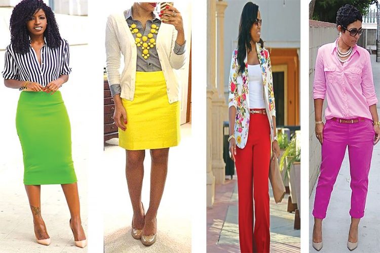 How to wear bright colours