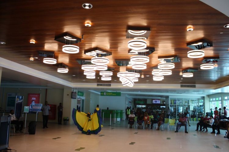 Chandelier turned on to mark first anniversary of AIA