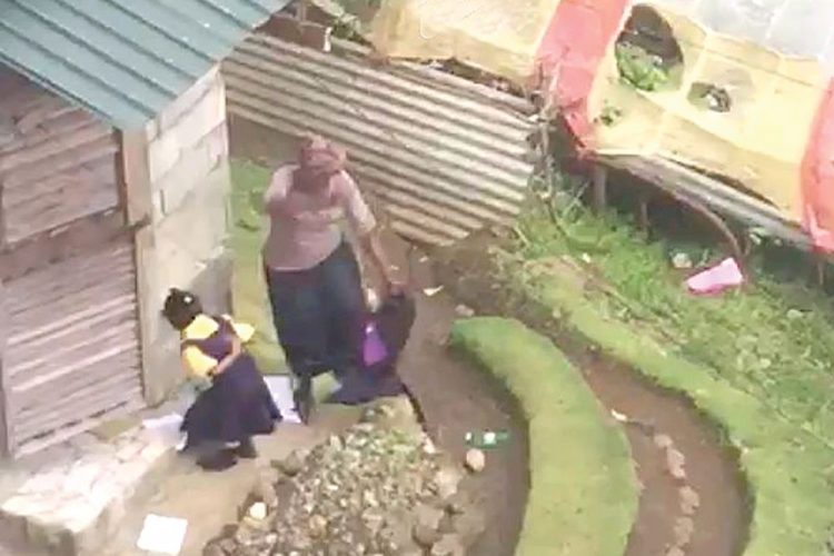 Woman seen in video  clip beating child says  she is not a bad person