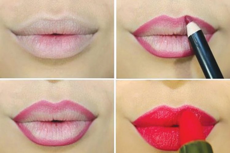 The right way to apply lipstick