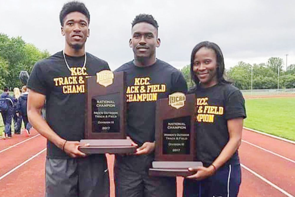 Vincentian athletes help KCC to NJCAA national title