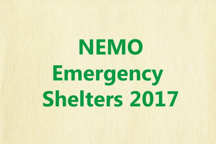 NEMO Emergency Shelters 2017