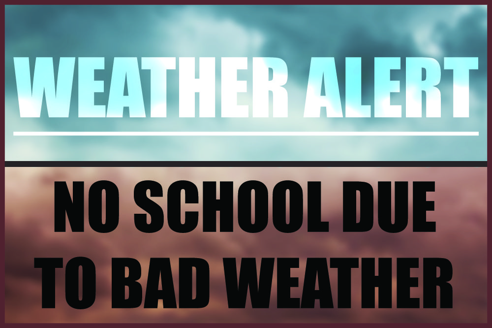 All schools closed on Tuesday because of expected bad weather