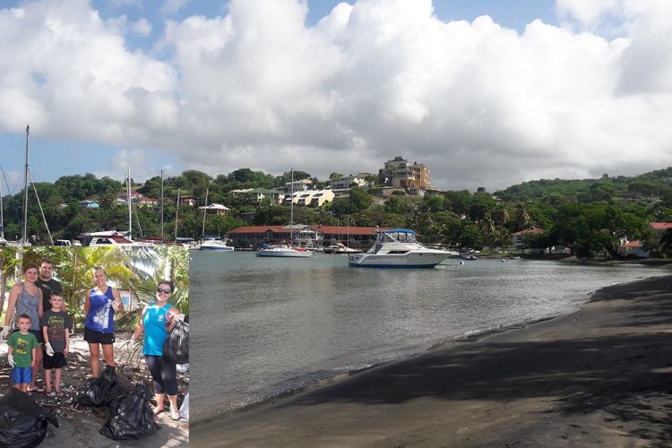 Trinity Dive Club conducts beach clean-up