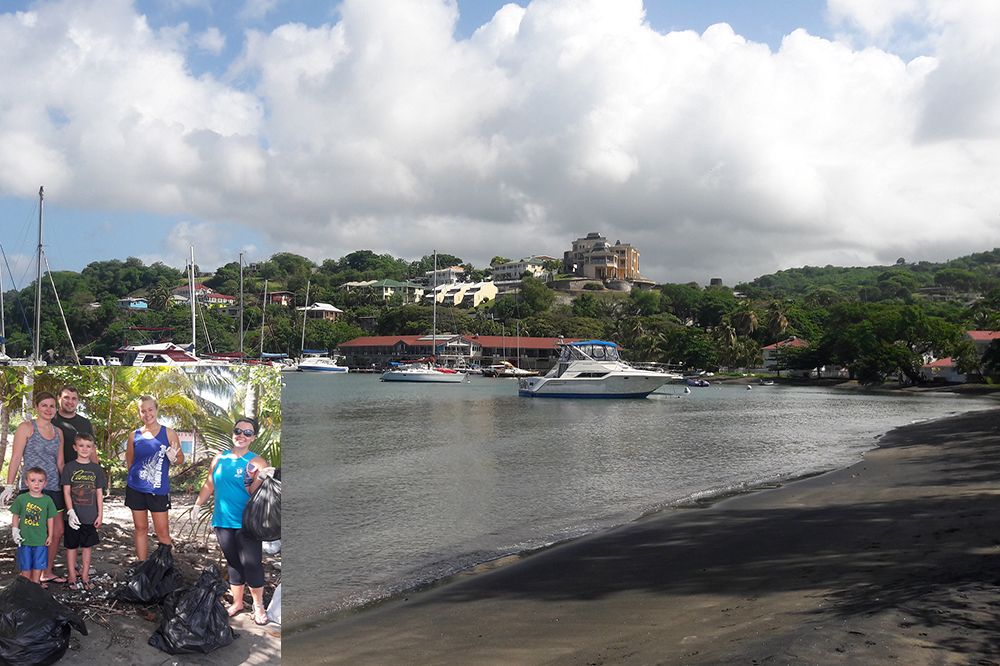 Trinity Dive Club conducts beach clean-up