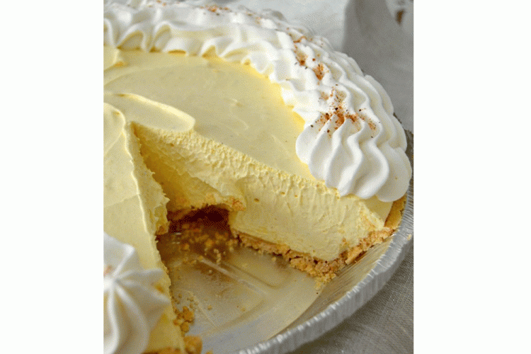 No-bake Eggnog cream pie