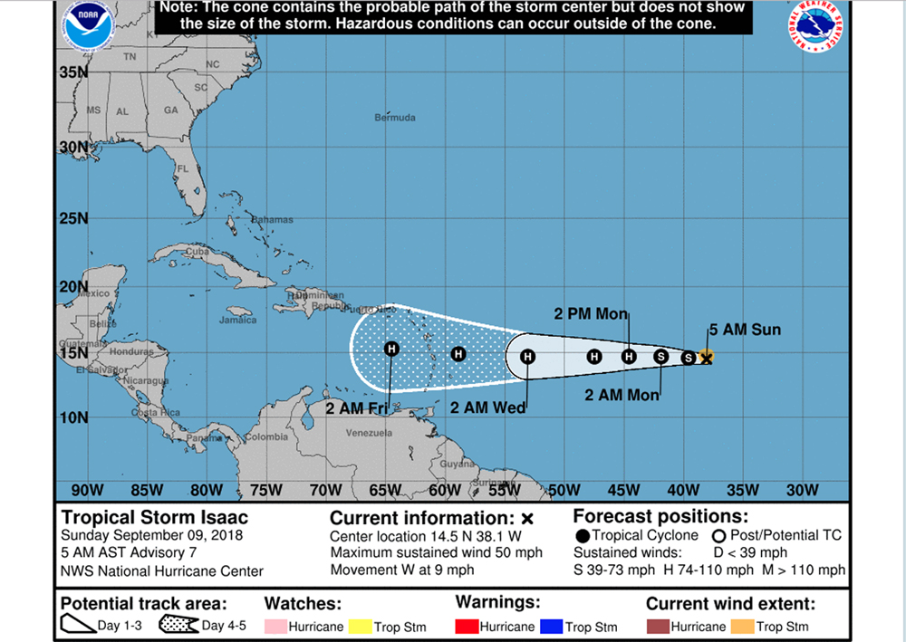 NEMO urges preparedness as Tropical Storm Isaac approaches