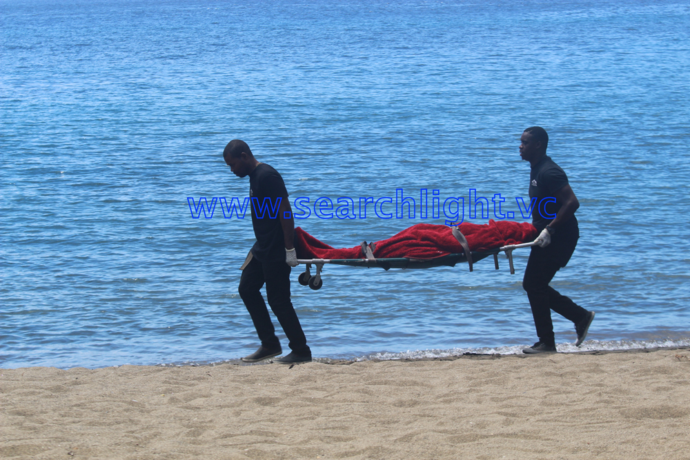 Body of a woman pulled from the water at Questelles beach