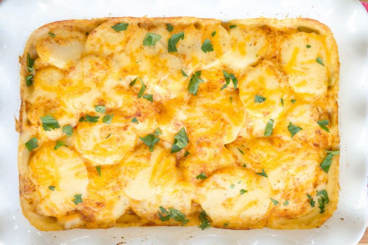 Easy Cheesy  Scalloped Potatoes