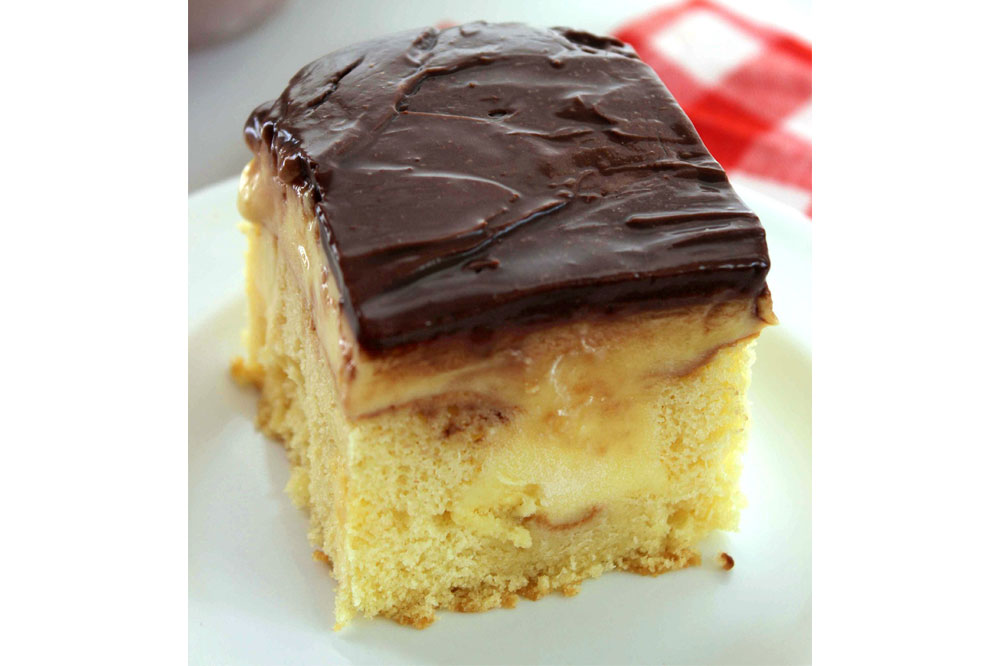 Boston Cream  Pie Poke Cake