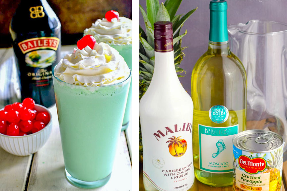 Baileys Shamrock Shake & Pina  Colada  Sangria