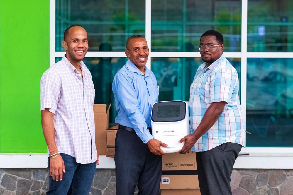 PCR Machine To Test for COVID-19 arrives in SVG