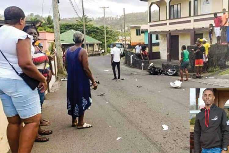 Biker dies on spot after colliding with pole