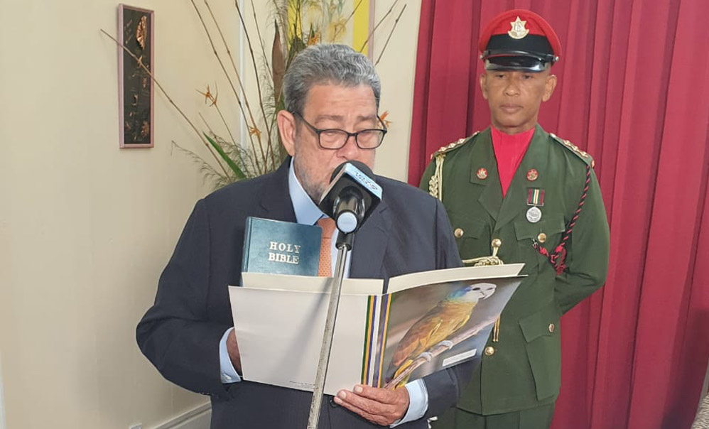 Gonsalves sworn in as PM of SVG for historic 5th term