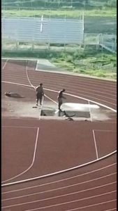 Diamond athletic track being abused by the public