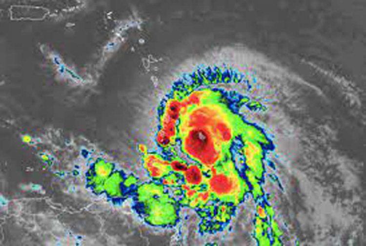 Centre of Hurricane Elsa moving across north of St Vincent; hurricane shelters open