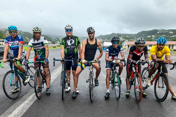 Cyclists warm for Sunday’s road race