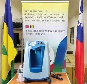 Taiwanese Government donates oxygen  concentrators to SVG