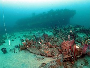 Team studies wreck of French frigate lost in Kingstown in 1780