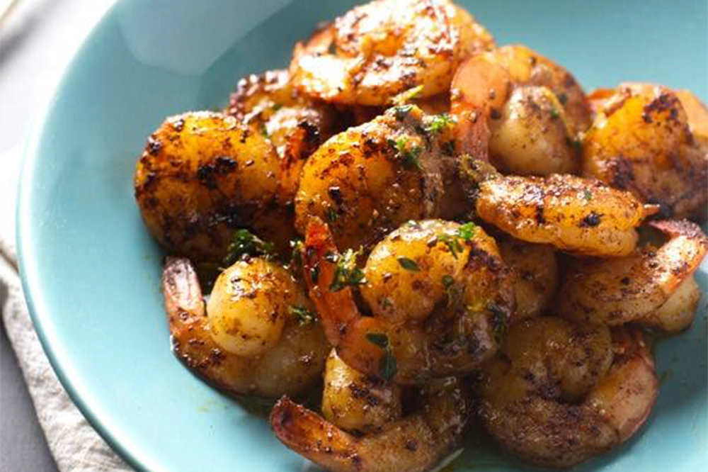 Orange Brown Butter Shrimp