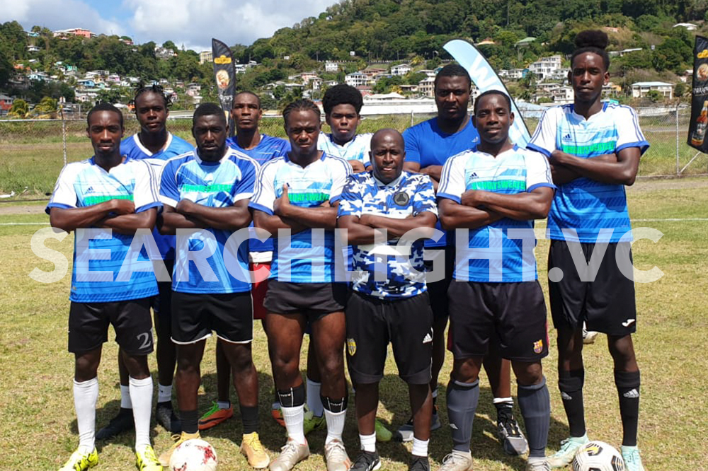 Blue takes over Five- A- Side football title