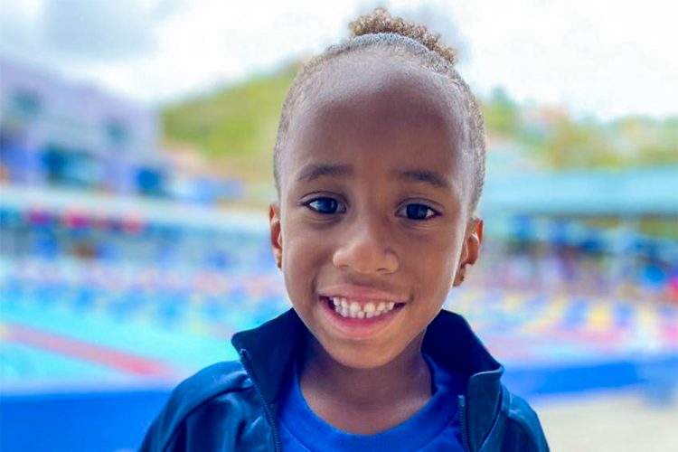 Four year old Vincentian shines at St Lucia invitational swim meet