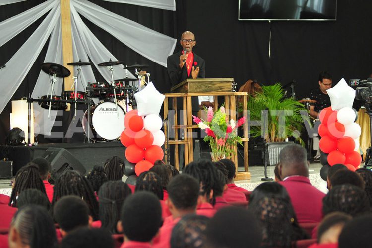 Retired principal urges students of TSSS to strive for excellence