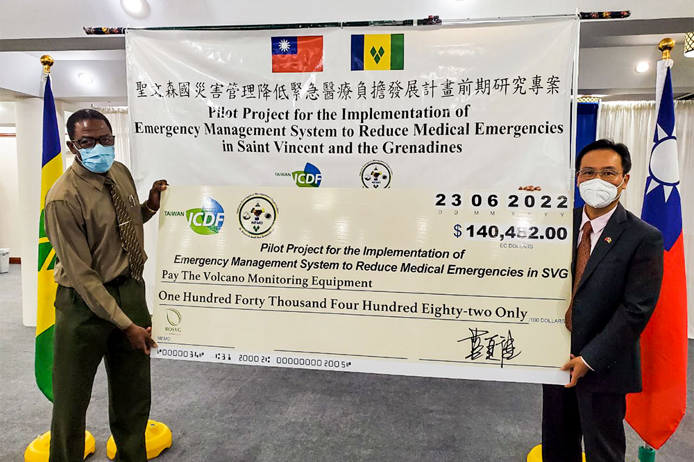 Taiwan donates funds to purchase Soufriere monitoring equipment